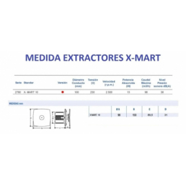 Extractor De Baño Cata Xmart 10 Std 2780