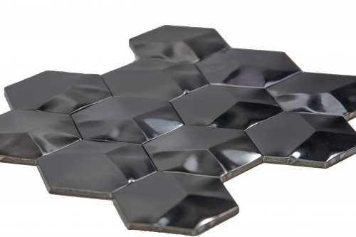 Arren Malla Negro Metalizado Hexagonal 30X30 Modelo Ygs 069 Star
