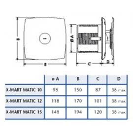 Extractor De Aire Cata Xmart - 10 Matic Inox 2783