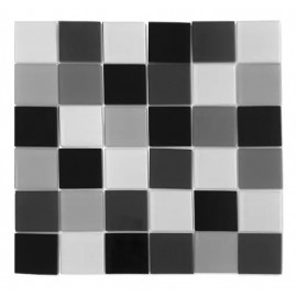 Stampato Revest. Azulejos Negro/Gris Degrade 30X60
