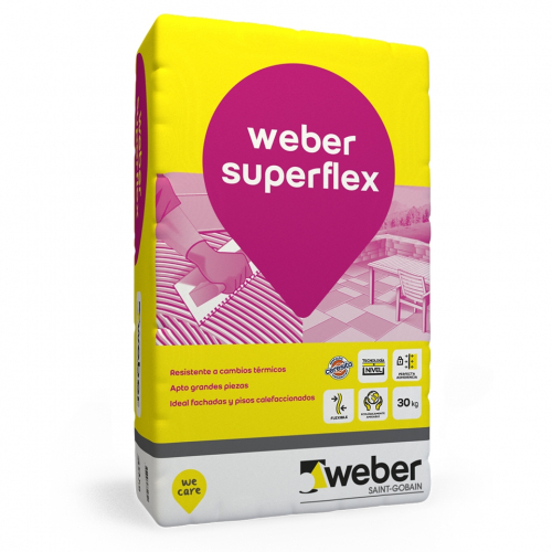 Adhesivo Weber Col Superflex Grandes Piezas X 30Kg