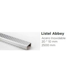 Listel Moldumet Abbey Acero Inox 20X10 Cu20Ab