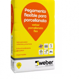 Weber Adhesivo Porcellanato Flex X25Kg 92 - 0126