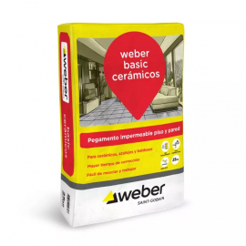 Adhesivo Weber Basic P/ Ceramicos X 25 Kg 92 - 0021